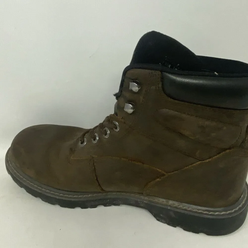 Wolverine Boots Mens Size 10M Brown Leather Waterproof Ankle Work Lace Up W10643
